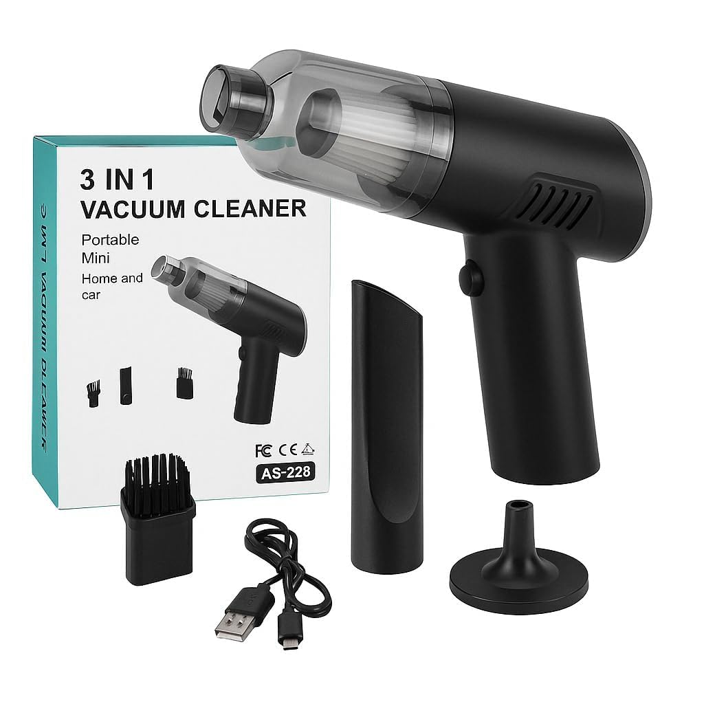 3 in 1 Mini Car Vacuum