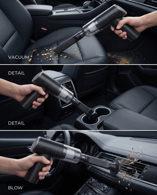3 in 1 Mini Car Vacuum